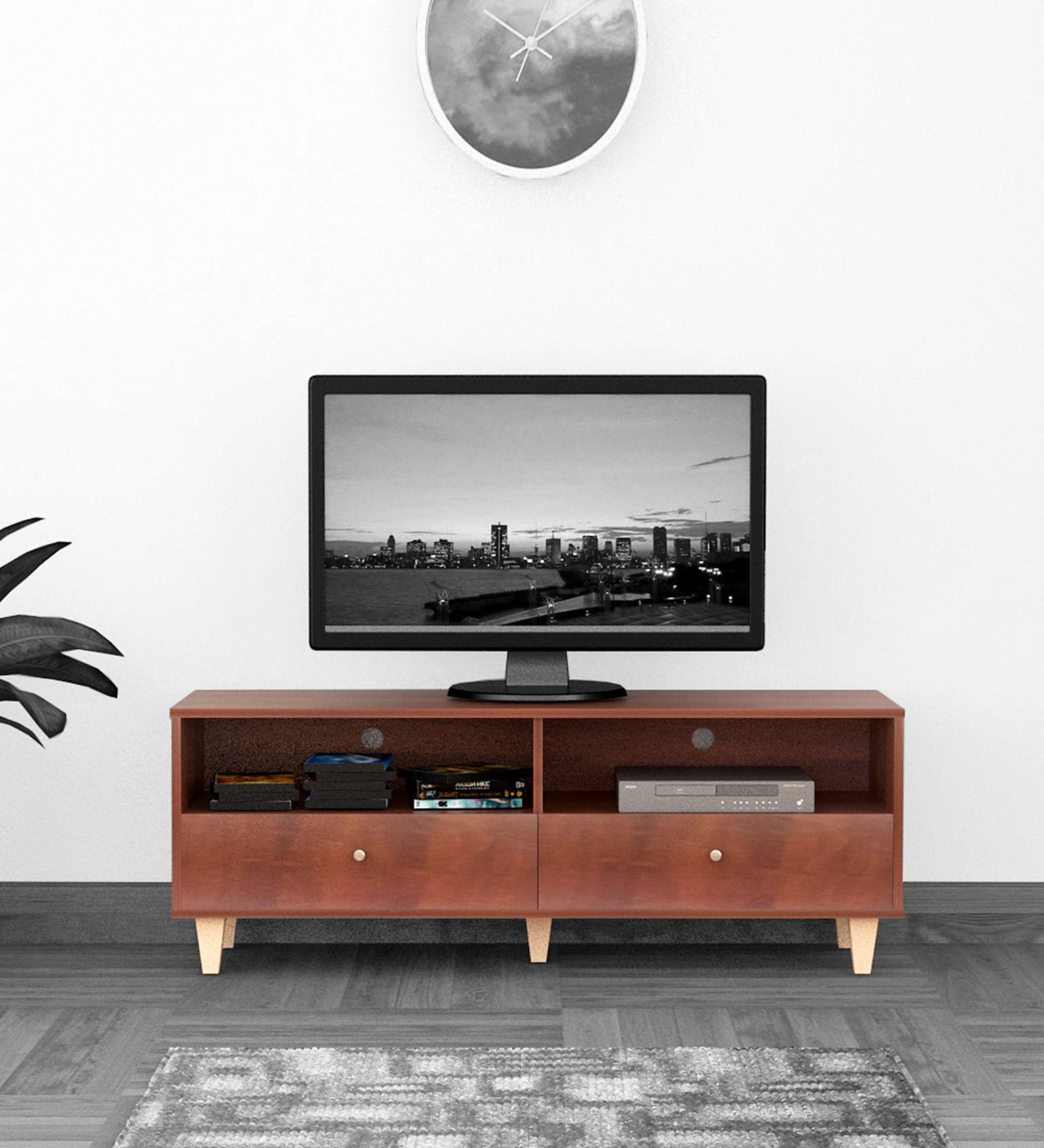 Philo TV Console in Brazilian Walnut Finish