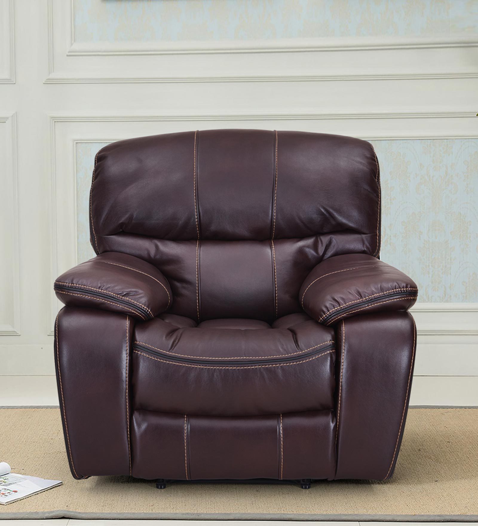 Buy Grand 1 Seater Recliner by Royaloak Online Motorized 1 Seater Recliners Recliners