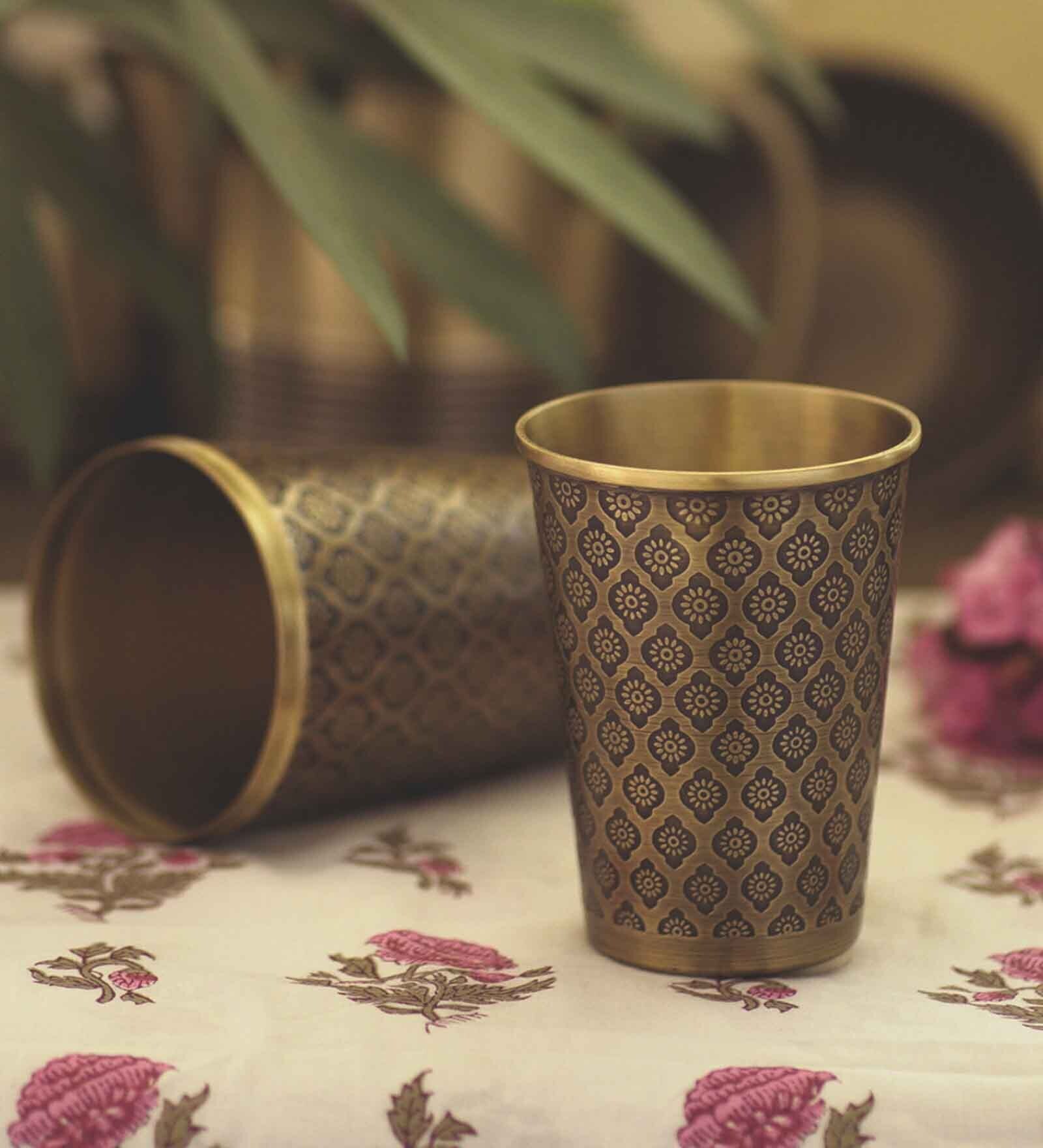 Phulkari Sharbat Glass (Set Of 2)