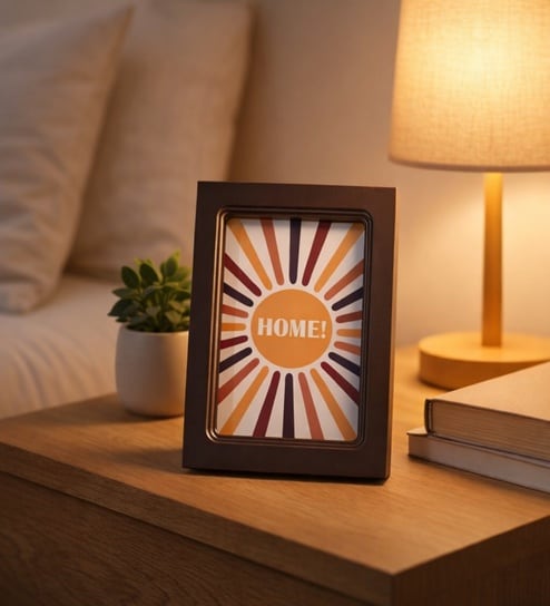 Black Matte Plastic Rectangular Photo Frame
