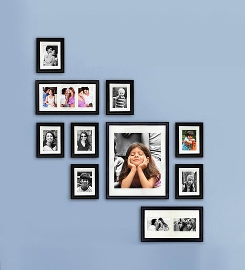 Buy Photo Wall Gallery in Black Online - Collage Picture Frames & Sets ...