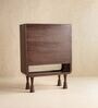 Phase Bar Cabinet In Walnut Acacia Wood Finish