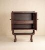 Phase Bar Cabinet In Walnut Acacia Wood Finish