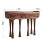 Phase Console Table In Walnut Acacia Wood Finish