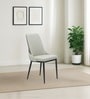 Pheonix American Leatherette Dining Chair In Off White Finish