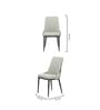 Pheonix American Leatherette Dining Chair In Off White Finish