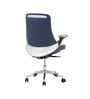 Pheonix Leatherette Medium Back Chair In Beige Colour