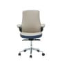 Pheonix Leatherette Medium Back Chair In Beige Colour