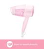 Philips BHC017 Thermoprotect 1200 Watts Hair Dryer with Air Concentrator + Diffuser Attachment (Pink)