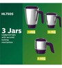 Philips Daily Collection HL7505/00 500W Mixer Grinder with 3 Jars