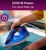 Philips EasySpeed Plus Steam Iron GC2145/20-2200 Watt, Quick Heat Up with up to 30 g/min steam, 110 g steam Boost