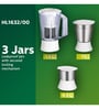 Philips HL1632 500W Juicer Mixer Grinder with 3 Jars