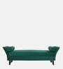 Phillipa Velvet Chaise Lounger In Green Colour
