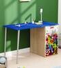 Philosopher Avengers Kids Study Table in Blue Colour with Drawer Storage