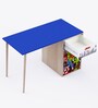 Philosopher Avengers Kids Study Table in Blue Colour with Drawer Storage