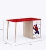 Philosopher Spiderman Study Table In Red Colour With Drawers