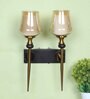 Phiora Gold and Brown Iron Wall Light  | E27 holder | without Bulb |  Eliante