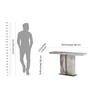 Phoenix American Marble Console Table Premium Marble Top Rectangular Shape