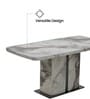Phoenix American Marble Dining Table 4 Seater Premium Rectangular Marble Top