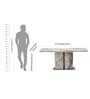 Phoenix American Marble Dining Table 4 Seater Premium Rectangular Marble Top
