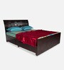 Phoenix King Size Bed with Storage in Dark Brown Colour
