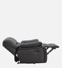 Phoenix Leatherette 1 Seater Manual Recliner in Black Colour