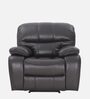 Phoenix Leatherette 1 Seater Manual Recliner in Black Colour