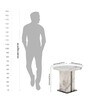 Phoenix Marble Side Table In White Colour