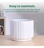 Phoenix White Ceramic Planter