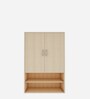 Pholes Shoe Cabinet In Beige Teak Finish