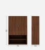 Pholes Shoe Cabinet In Walnut Finish