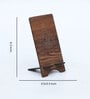 Desk Organiser MDF Phone Stand Brown