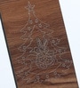 Desk Organiser MDF Phone Stand Brown