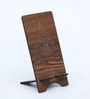 Desk Organiser MDF Phone Stand Brown