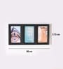Black Matte Plastic Rectangular Diptych Photo Frame