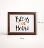 Brown Matte Plastic Rectangular Photo Frame