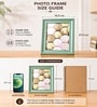 Green Matte Plastic Square Collage Photo Frame