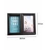 Black Matte Plastic Rectangular Photo Frame With Scallop Pattern