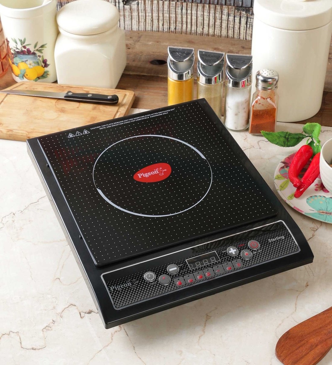 Buy Pigeon 1800W Induction Cooktop (Model No STERLING) Online