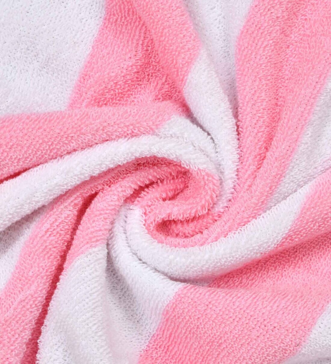 Haus & Kinder 500 GSM Bath Towel Set (Pink & Blue) - Set of 2