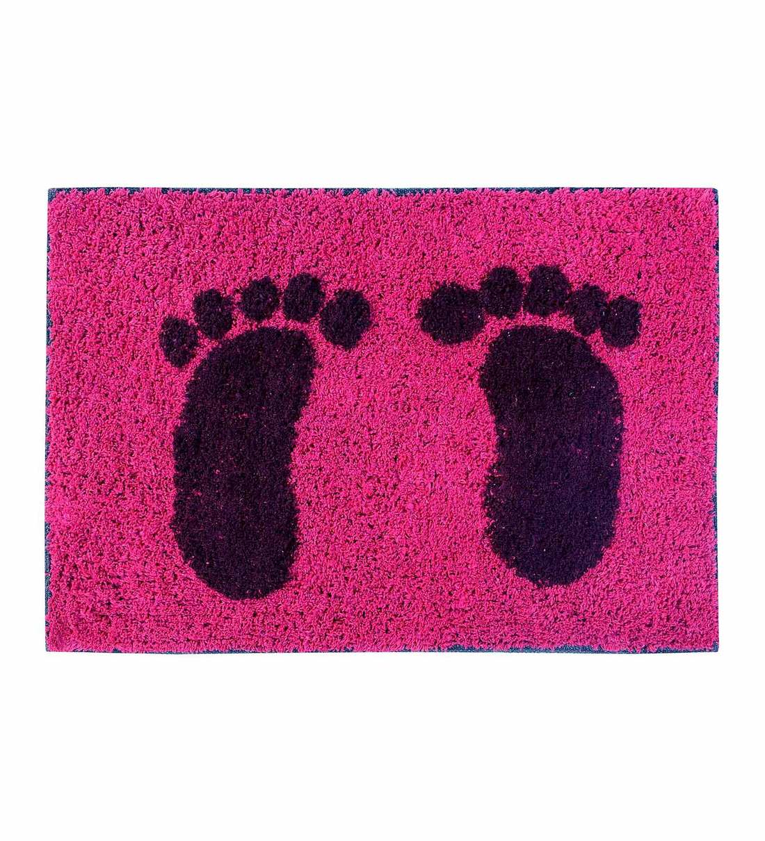 Buy Pink Cotton Abstract Pattern 30x20 Inch AntiSkid Door Mat Online