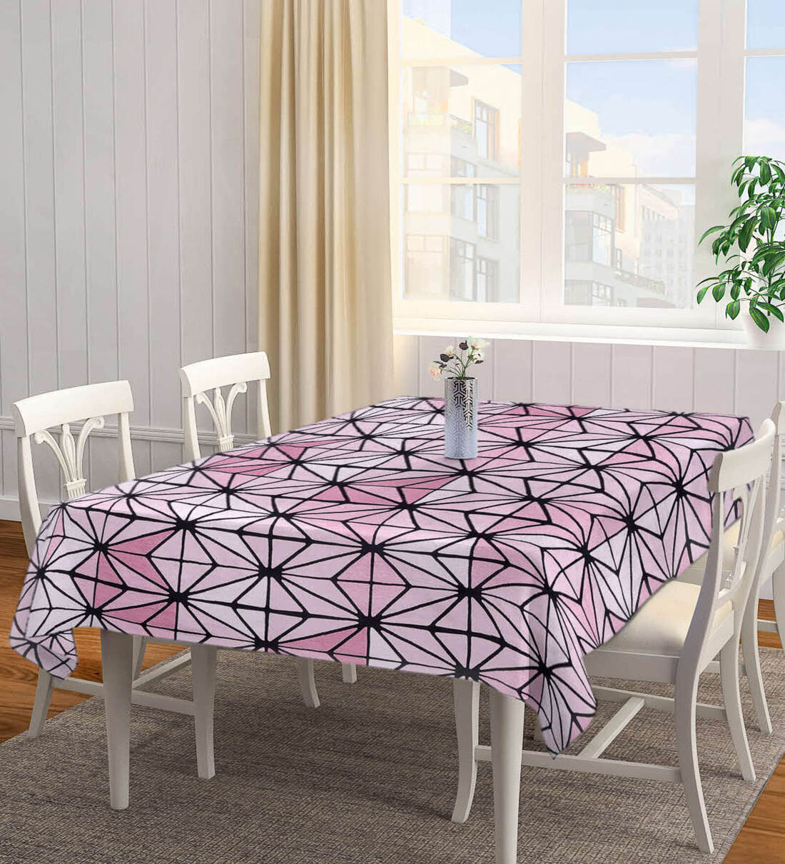 geometric table cloth