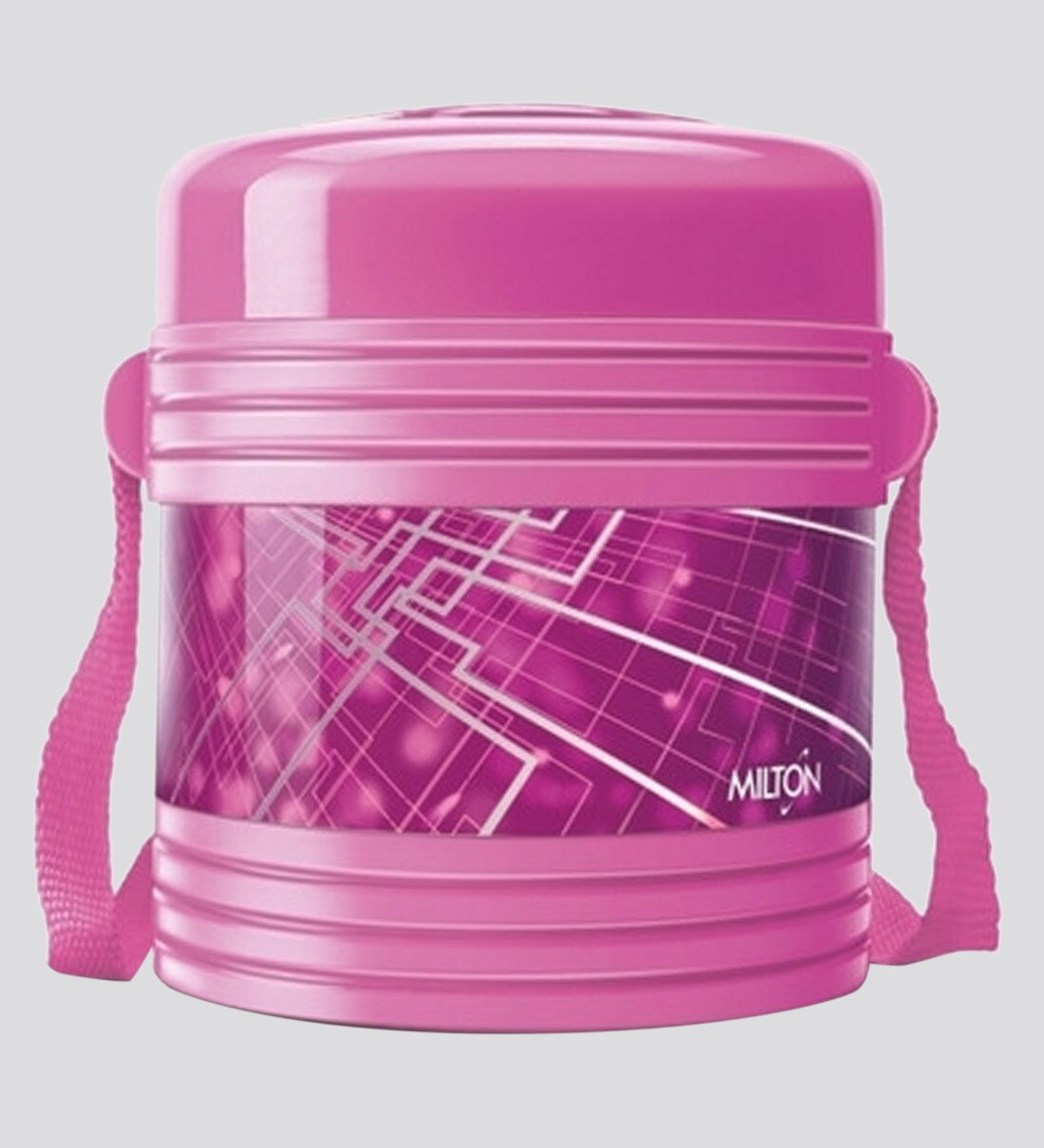 Buy Pink Plastic & Stainless Steel Airtight Insulated Lunch Box with 2
