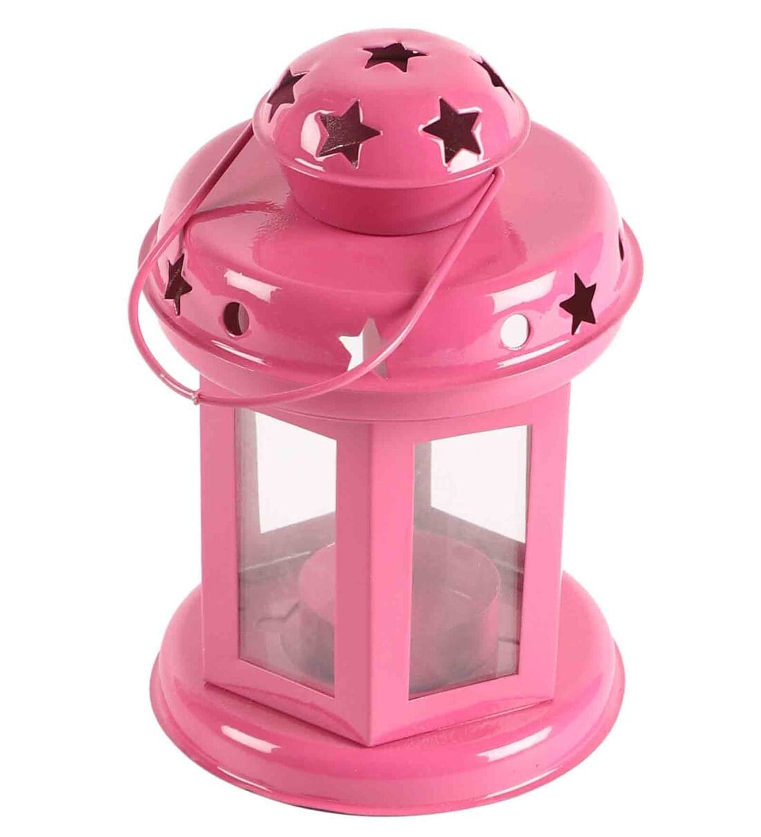 Buy Pink Tea Light Holder by Exim Decor Online Hanging Tea Light