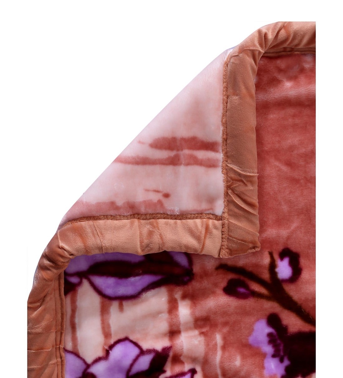 Buy Pink Wool Floral 1000 GSM Single Bed AC Room Blanket by Klotthe