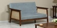Pinal Sheesham Wood 2 Seater Sofa  With Adjustable Back In Provincial Teak Finish