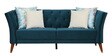 Pittsuburg Velvet 3 Seater Sofa in Bottle Green Colour