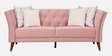 Pittsuburg Velvet 3 Seater Sofa in Plush Pink Colour