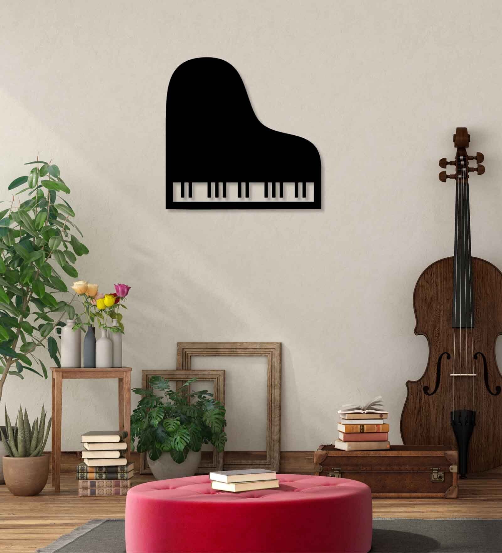 Buy Piano Black Mild Steel Wall Art at 17 OFF by Elysian Dekor Pepperfry