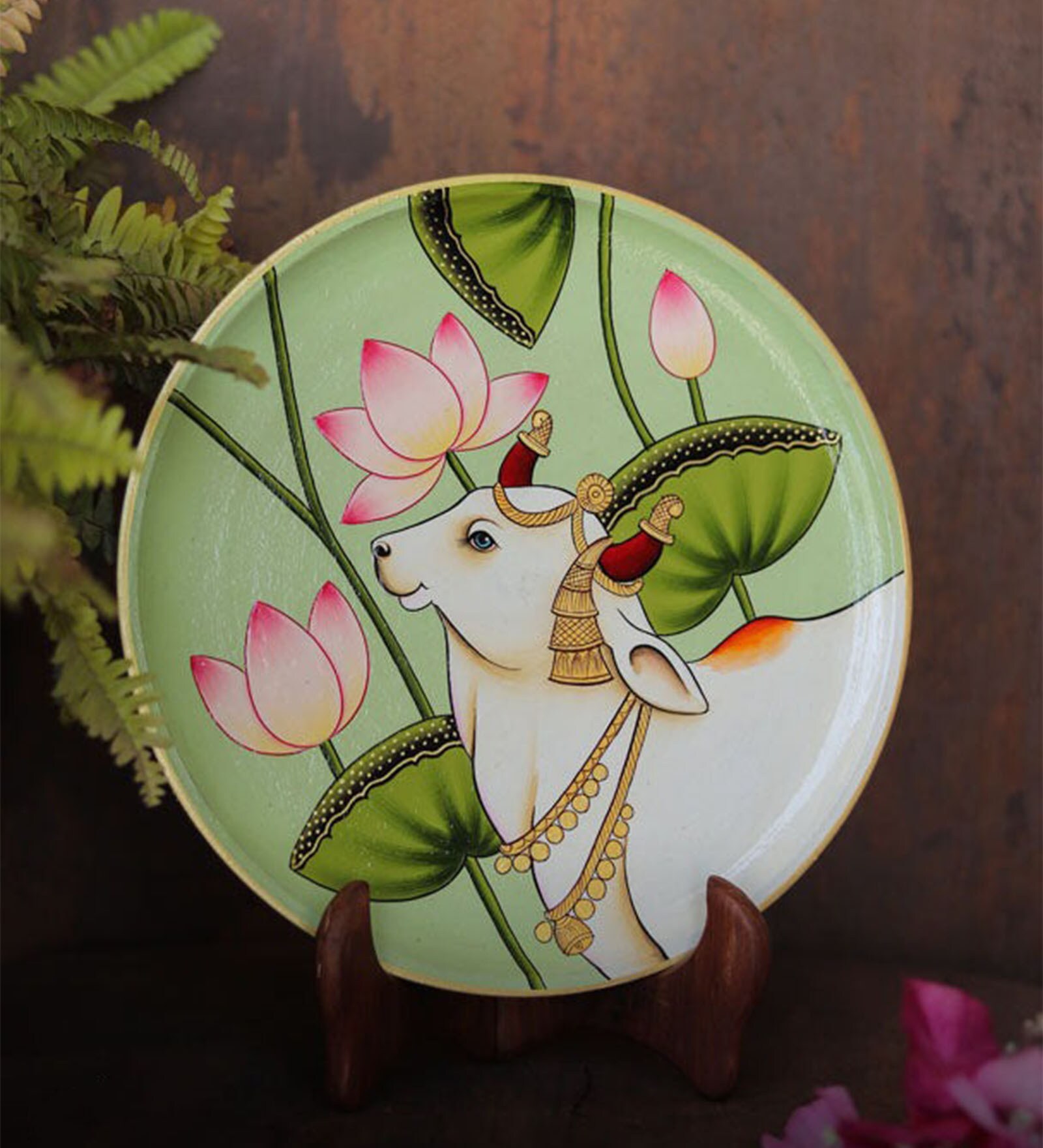 Pichwai Handpainted Wall Plate